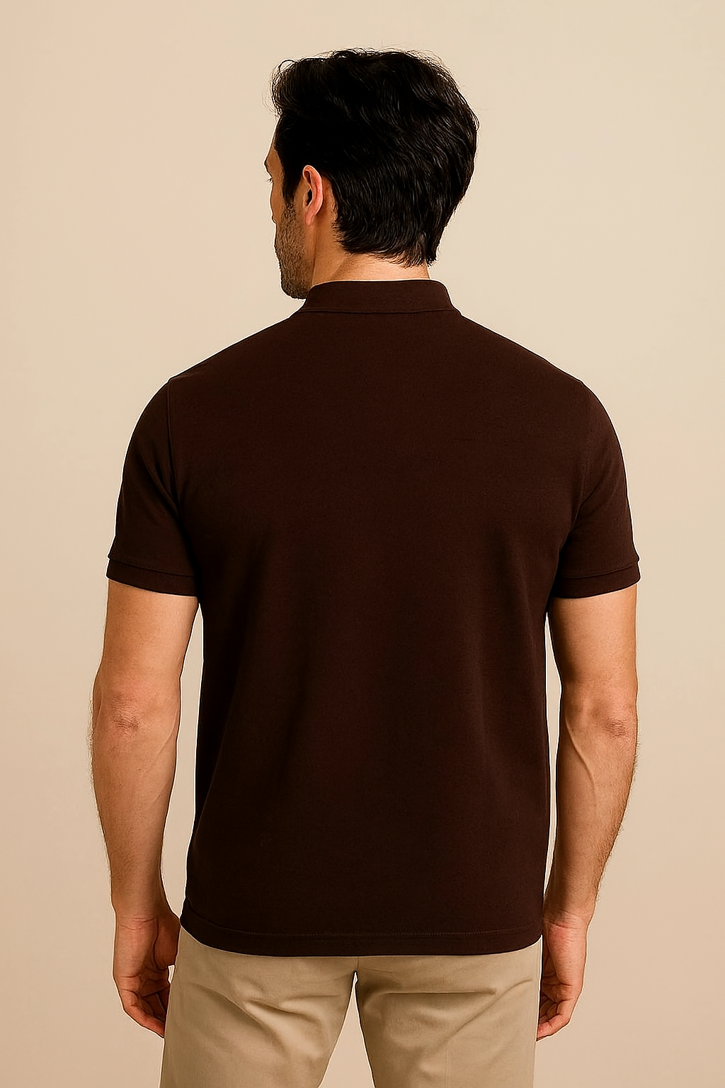 Mocha Classic Polo Fit | Sleeve