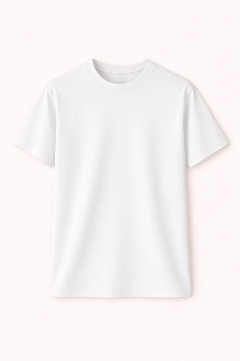 The Classic White – GroHood Oversized Streetwear Tee