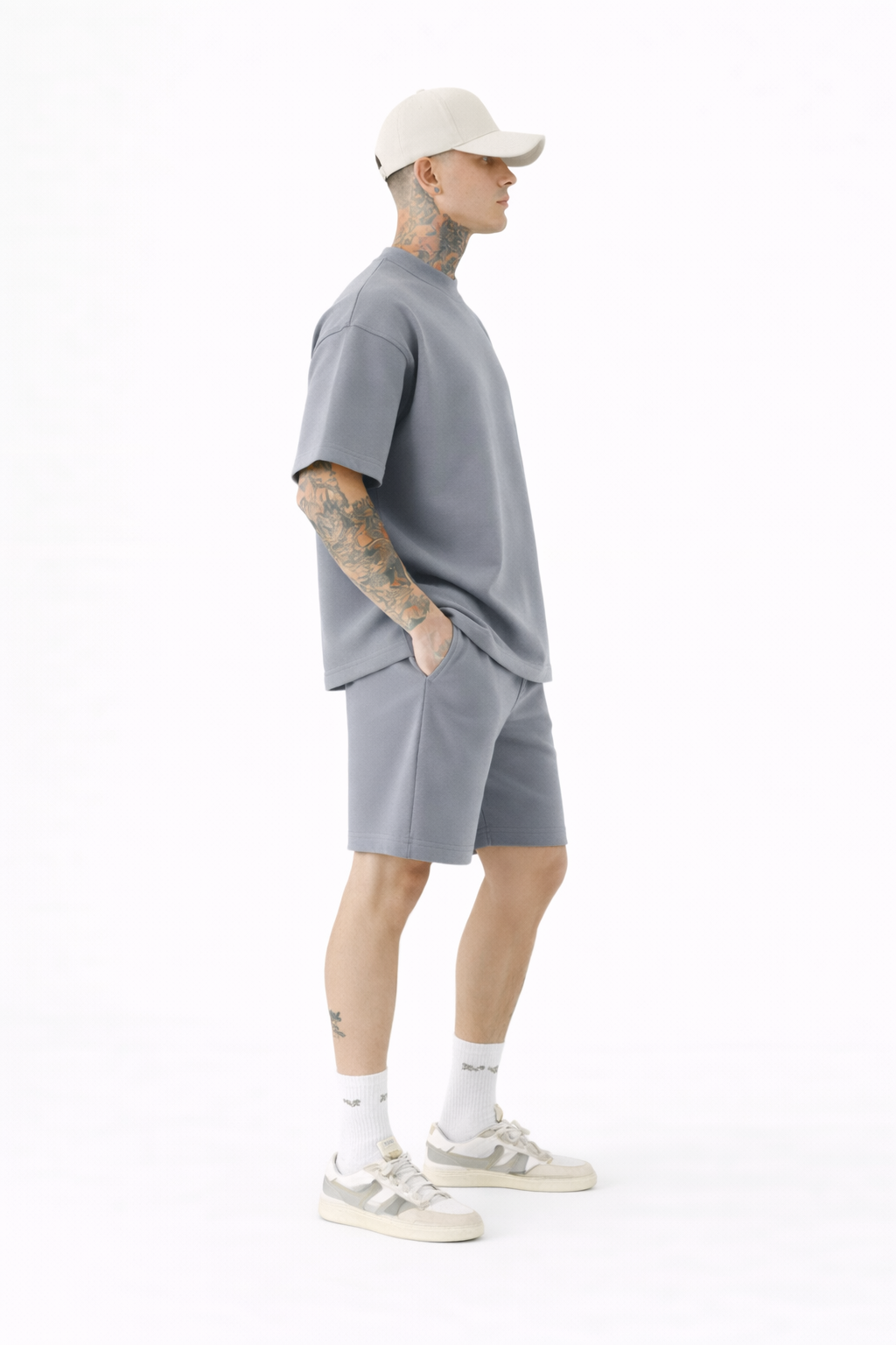 Men’s Grey Oversized Co-Ord Set