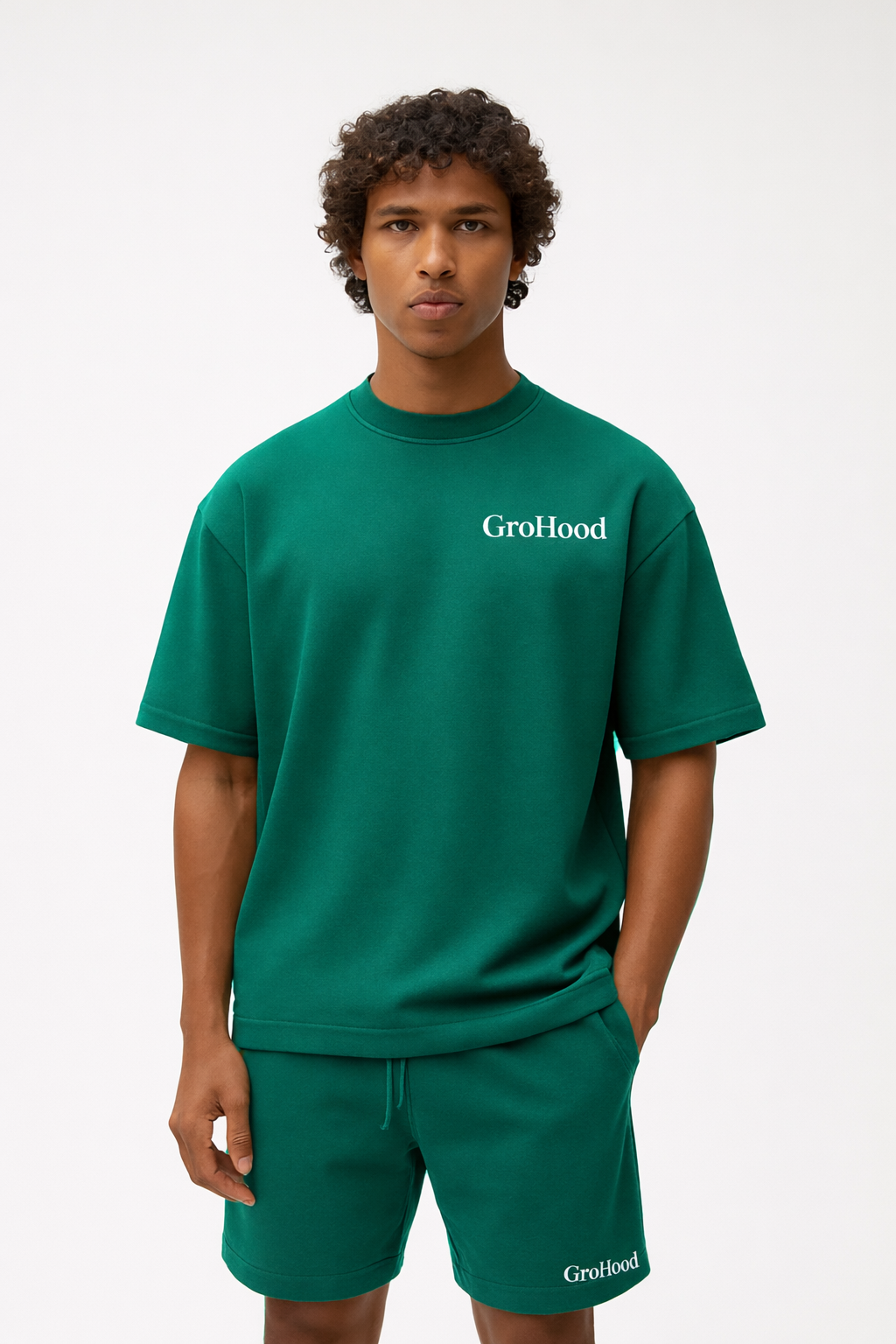 Men’s Forest Green Oversized Co-Ord Set