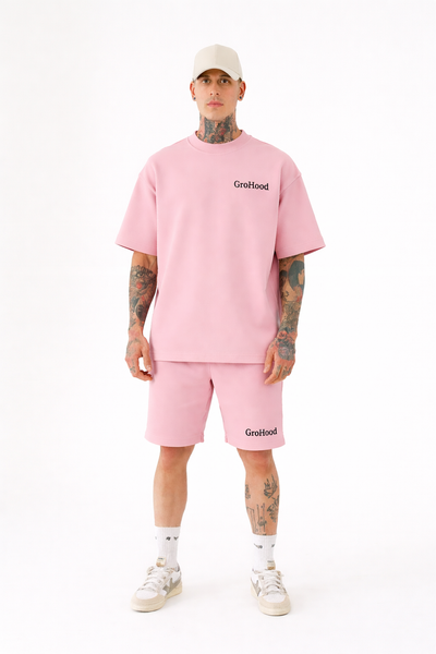 Men’s Pink Oversized Co-Ord Set