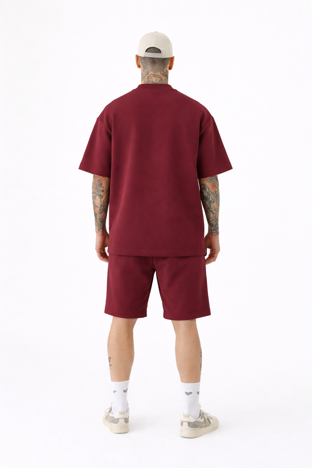 Men’s Maroon Oversized Co-Ord Set