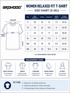 Women’s Royal Blue Graphic Printed Cotton T-Shirt | Casual Round Neck Duck Print Tee