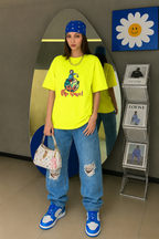 Neon Lime Graphic RoundNeck Tee – A Surprise For You