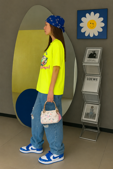 Neon Lime Graphic RoundNeck Tee – A Surprise For You