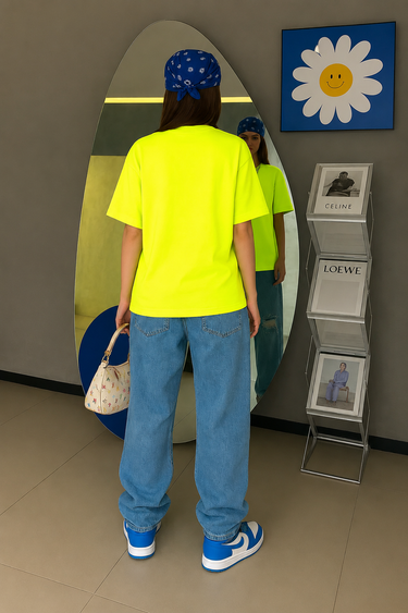 Neon Lime Graphic RoundNeck Tee – A Surprise For You