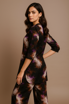 Mystic Ember Abstract Printed Kurta Set