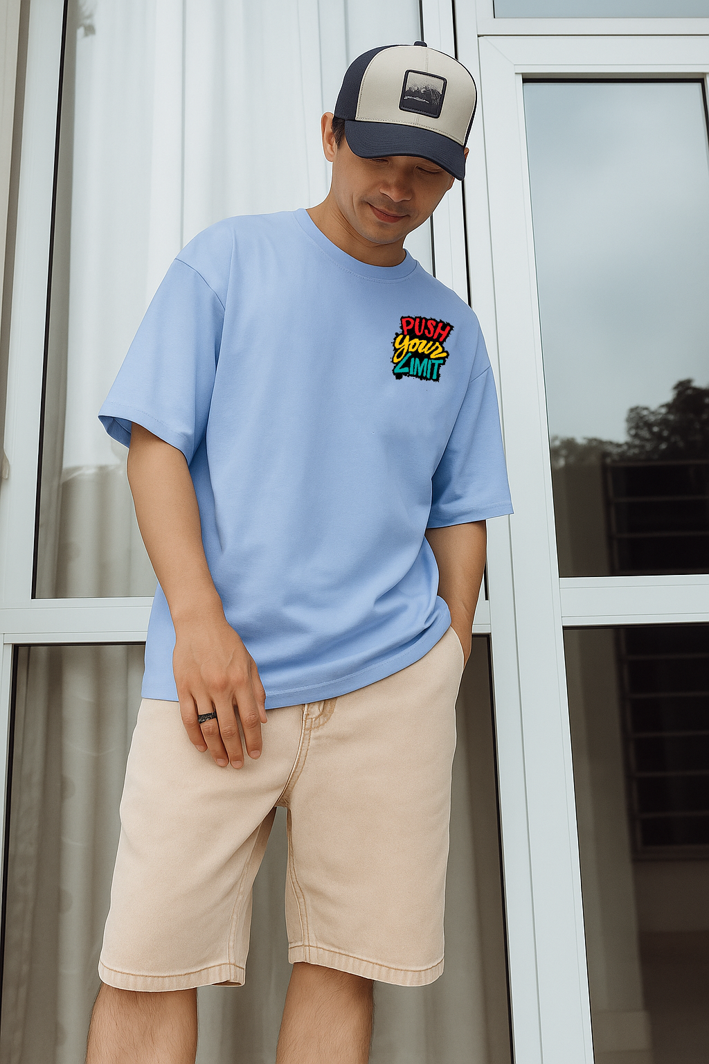 Push Your Limit Men's Oversized Tee