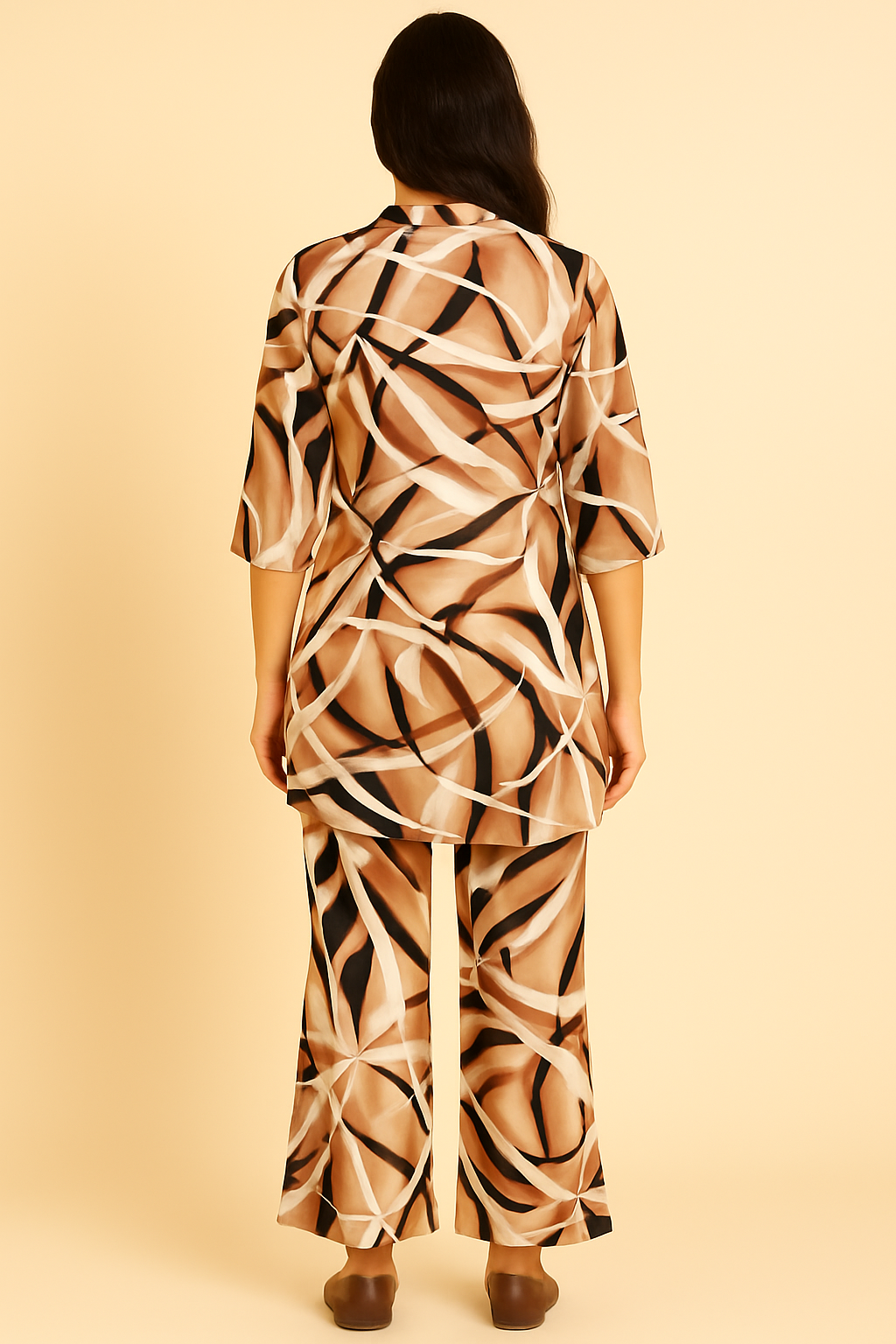 Geometric Print Kurta & Palazzo Set