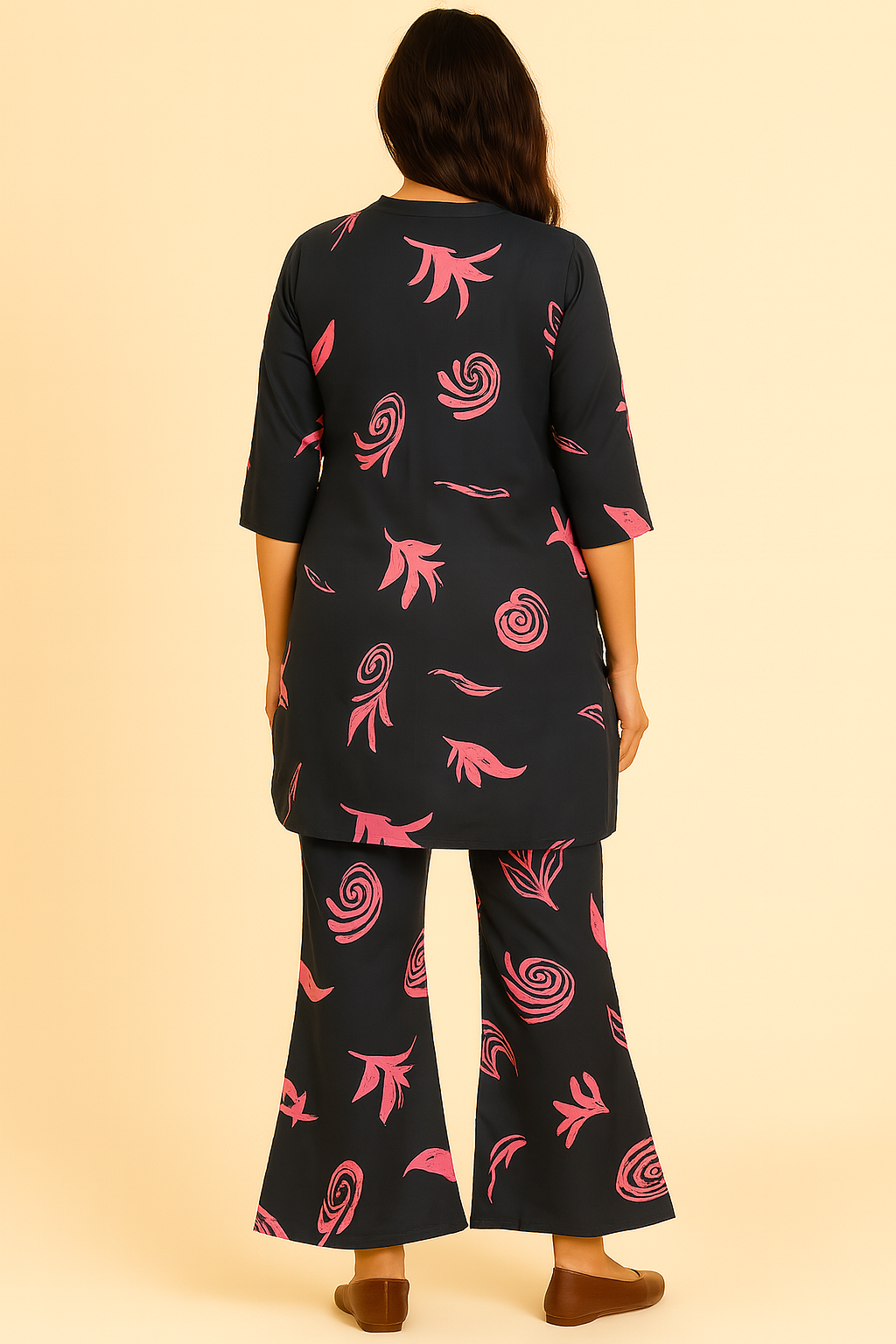 Floral Abstract Kurta & Palazzo Set