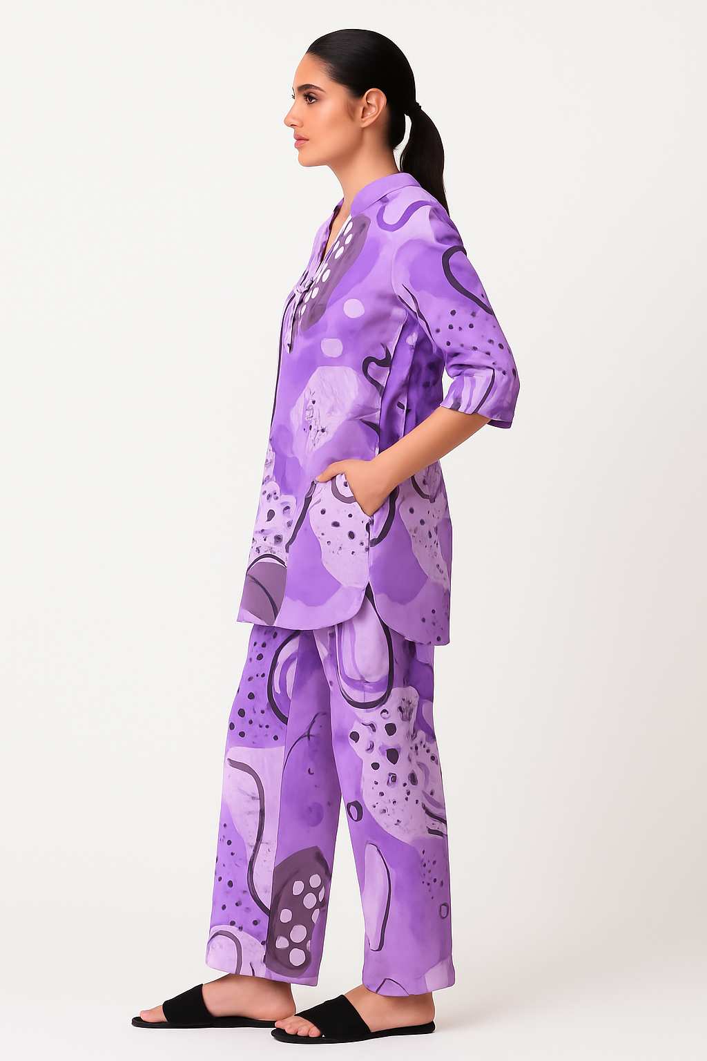 Abstract Artistic Kurta & Palazzo Set