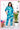 Teal Geometric Print Top & Pant Co-ord Set