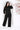 Classic Black Satin Shirt & Wide-Leg Pant Co-ord Set