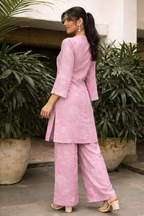 Women’s Floral Printed Straight Kurta & Relaxed Pants Co-Ord Set