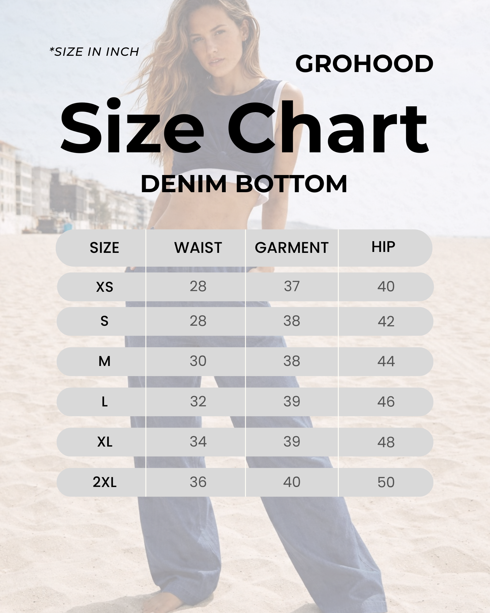 GroHood Coastal Denim Pants – Relaxed Wide-Leg Fit