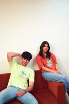 Unisex Neon Lime Graphic RoundNeck Tee – A Surprise For You