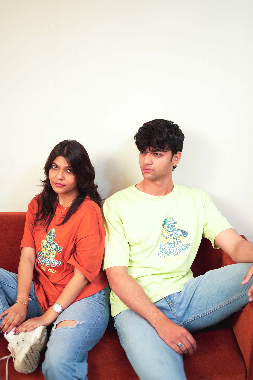 Unisex Neon Lime Graphic RoundNeck Tee – A Surprise For You