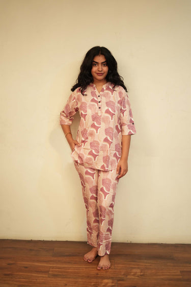 Abstract Block Print Kurta & Palazzo Set