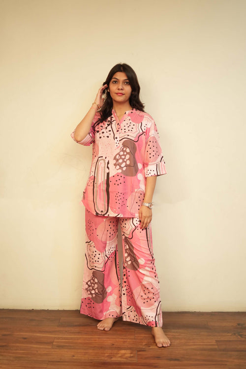 Abstract Artistic Kurta & Palazzo Set