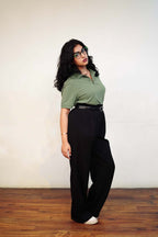Women’s Sea Green Polo T-Shirt – Regular Fit, Half Sleeve