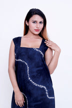 GroHood Indigo Drift Co-ord Set – Sleeveless Tie-Dye Tunic & Wide-Leg Pants