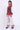 Women Off-White & Red Abstract Printed Shirt with Palazzo Co-ord Set