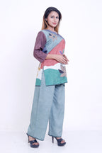 Women Multicolor Floral Printed Kurti with Solid Palazzo Co-ord Set