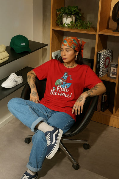 Women "Ride the Way" Oversized Tee