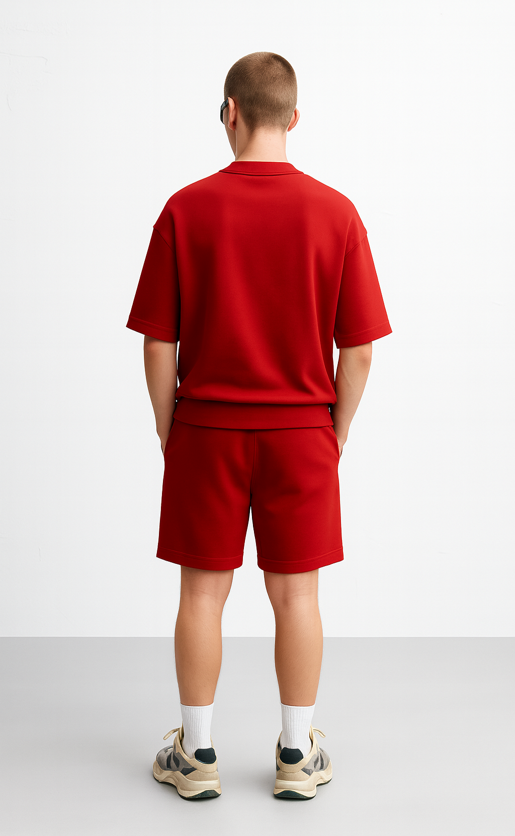 Men’s Red Oversized Co-Ord Set